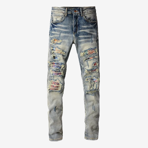 Blue Patchwork - DripCrew