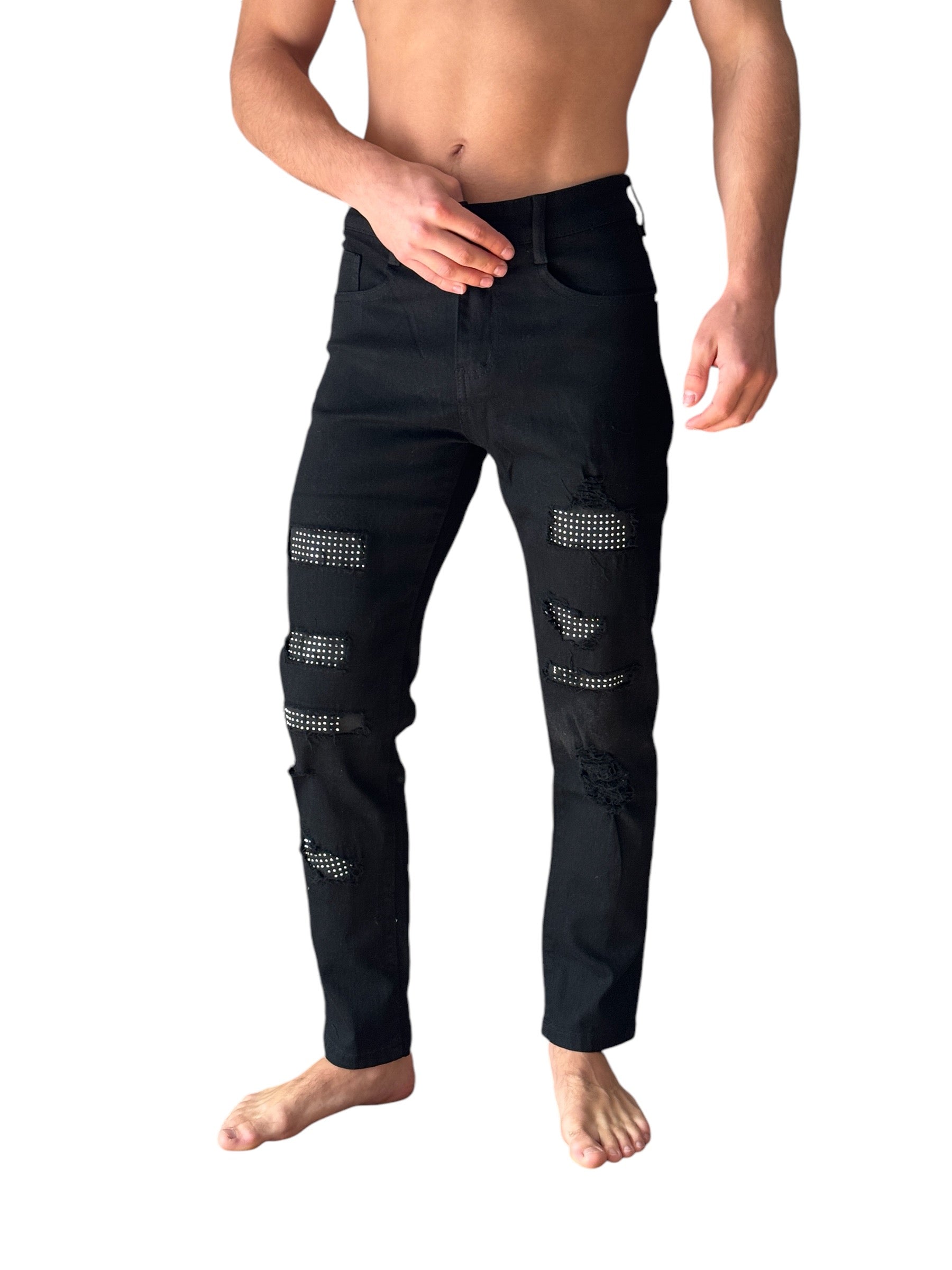 Premium Black Diamond Jeans – Cotton Denim Slim Fit | DripCrew