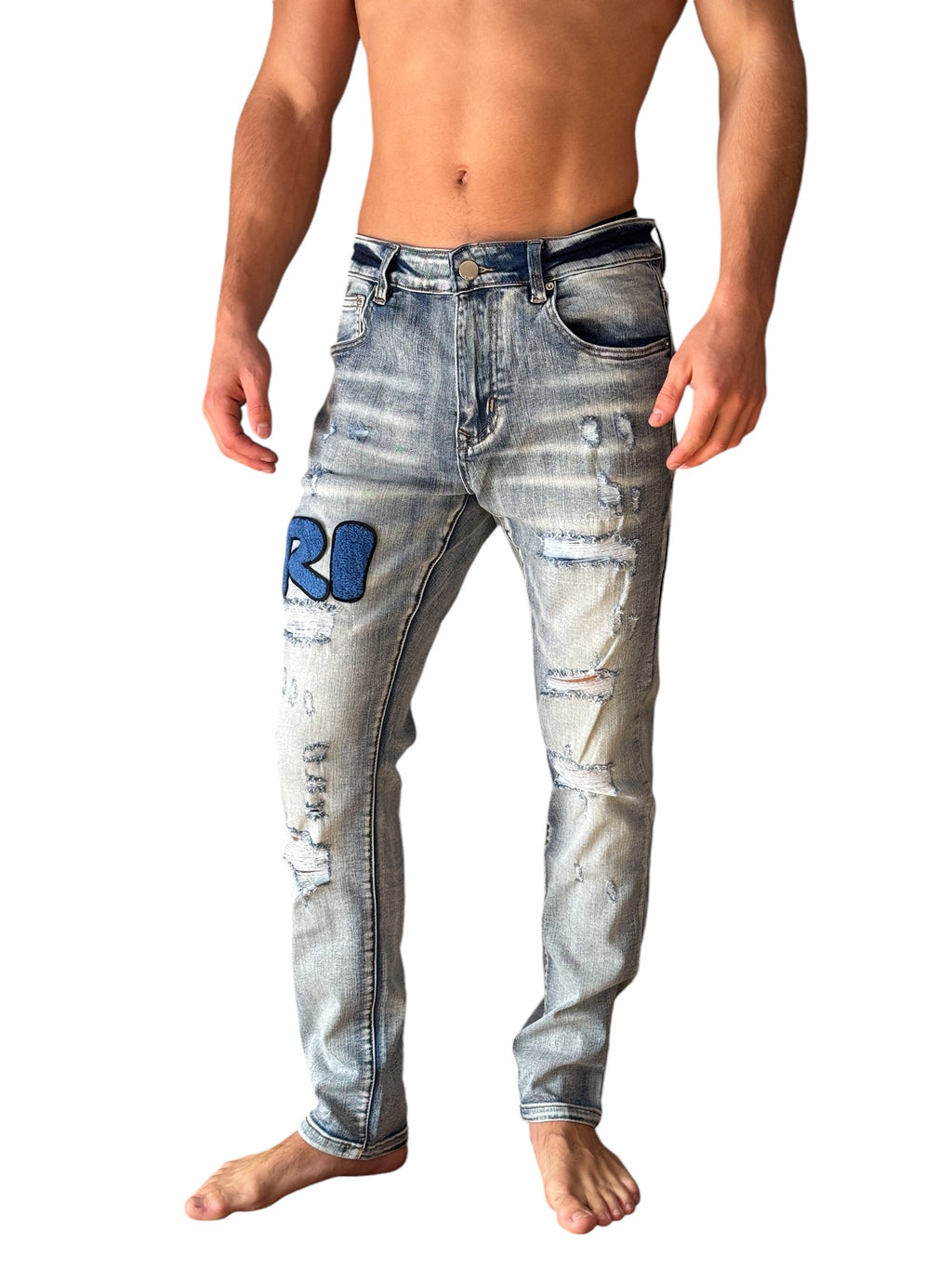 Amiri Blue Jeans