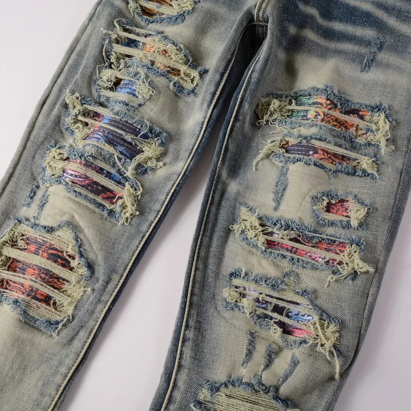 Blue Patchwork - DripCrew